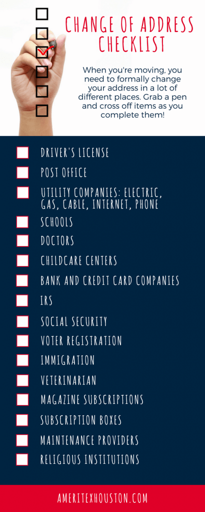change of address