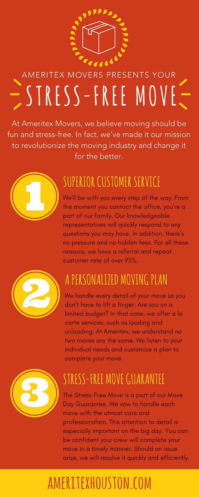 stress-free move infographic
