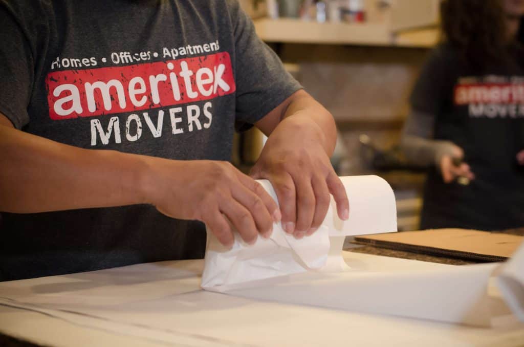 ameritex movers packing fragile items